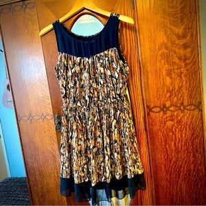 American Rag Abstract/Feather Print Dress